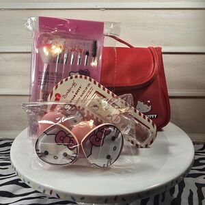 Hello Kitty Makeup Set with Red Bag